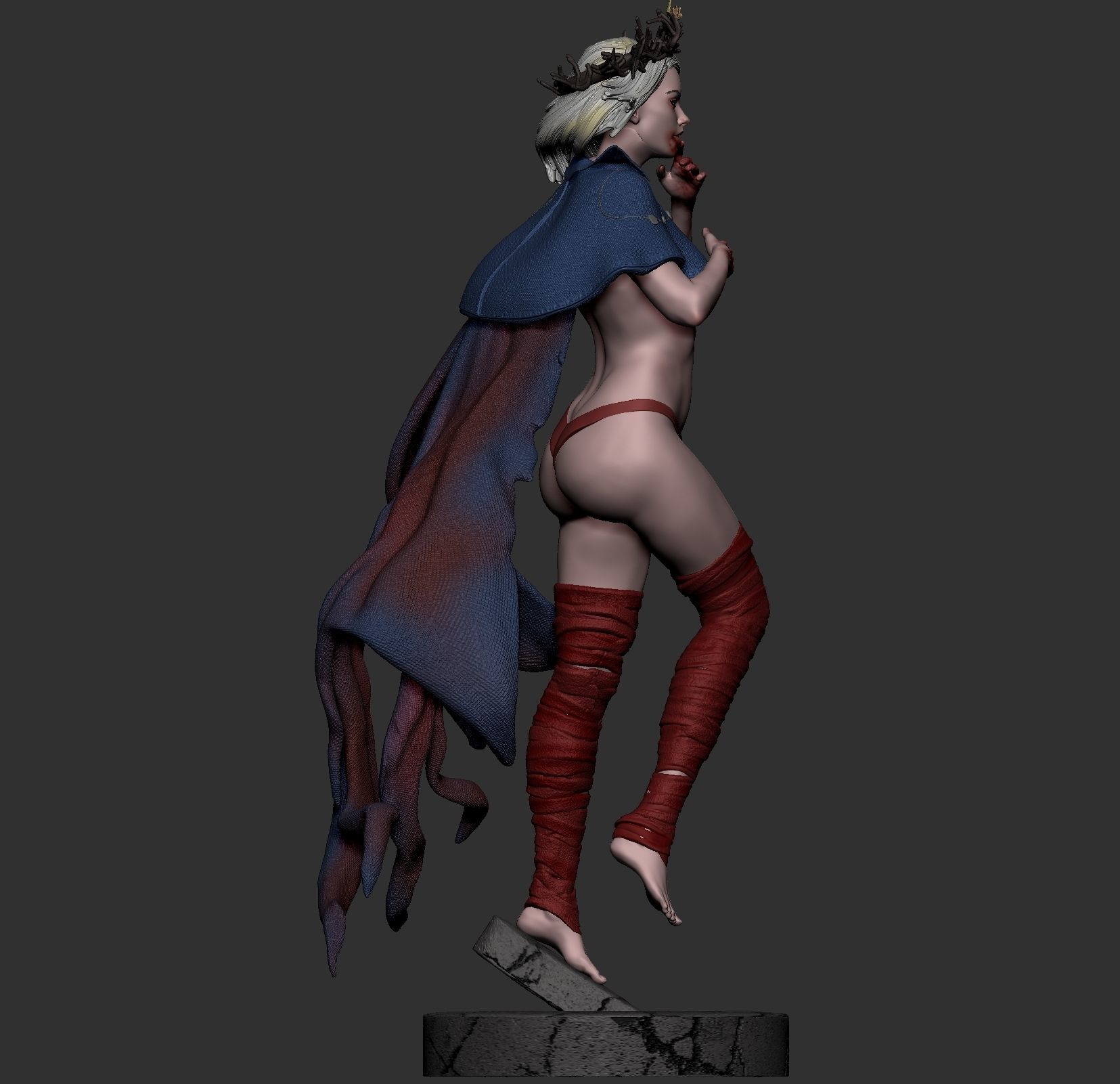 zombie queen extra 3D print model_2
