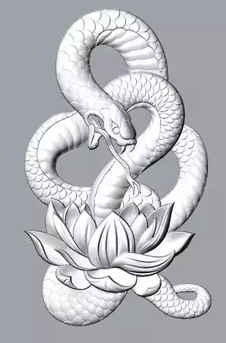 Snake Pendant 3D print model