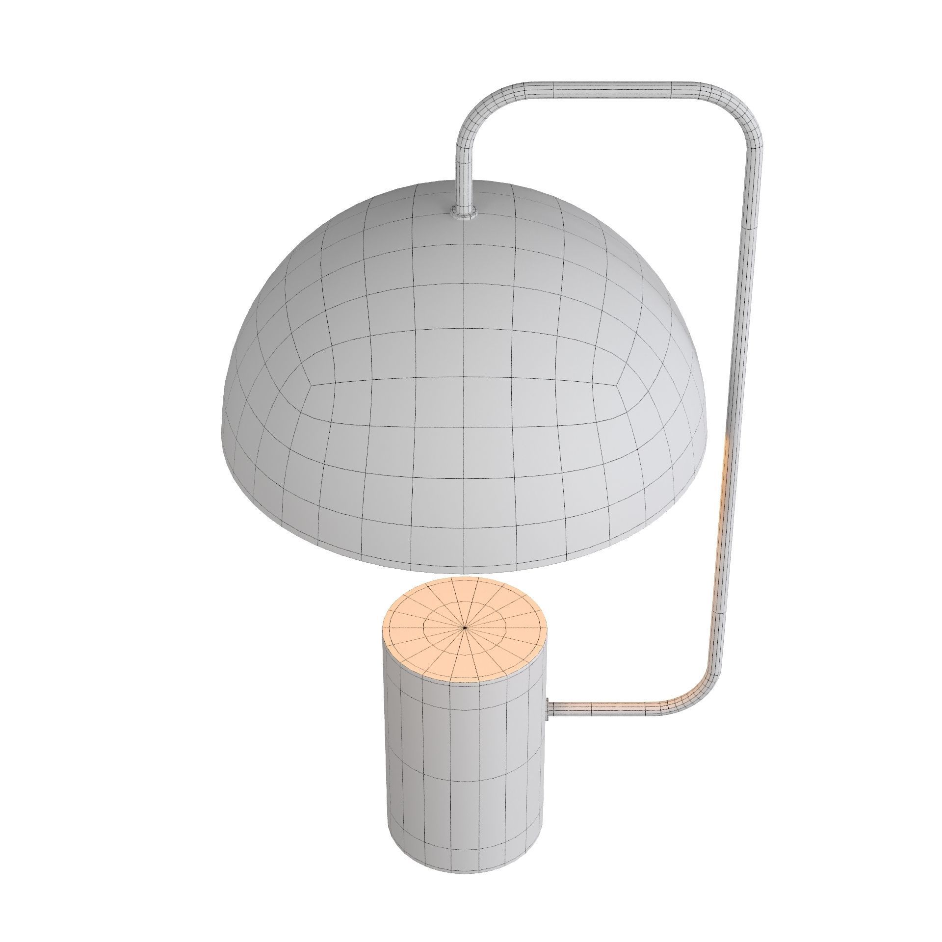 RG Lamp 4 Low-poly 3D model_3