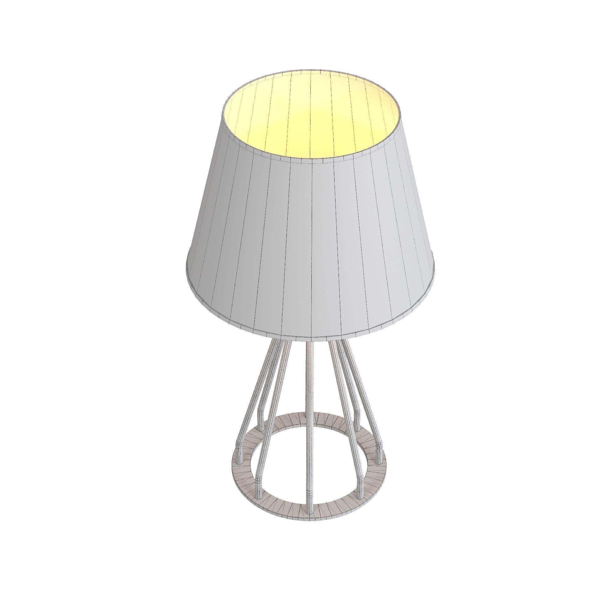 RG Lamp 8 Low-poly 3D model_3