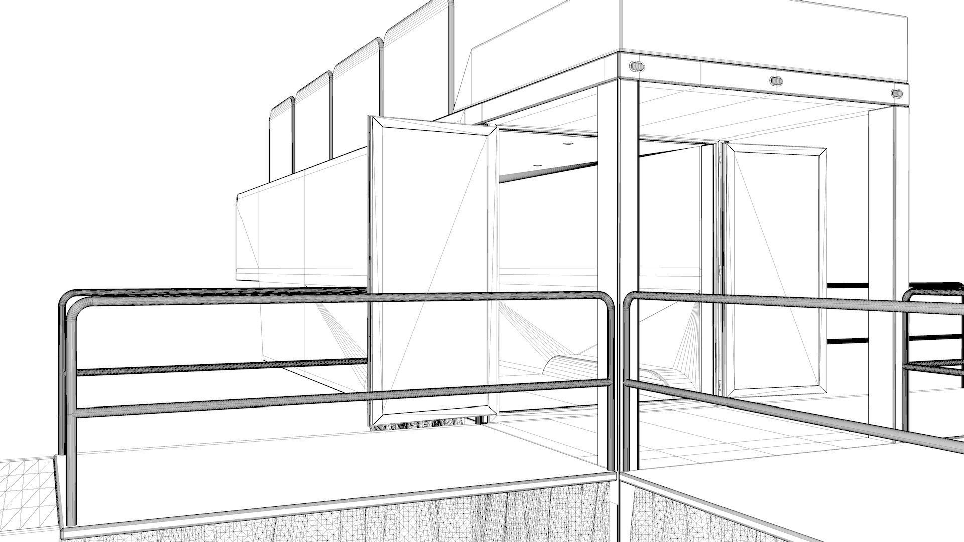 Mobile Event Trailer 3D model_9