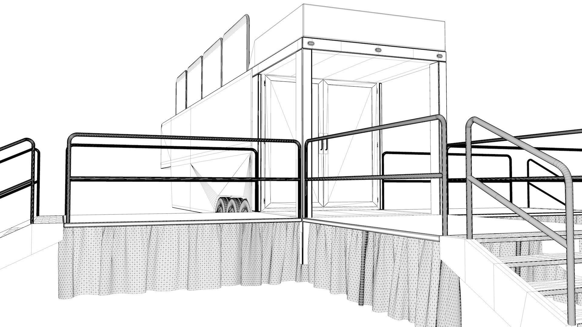 Mobile Event Trailer 3D model_8