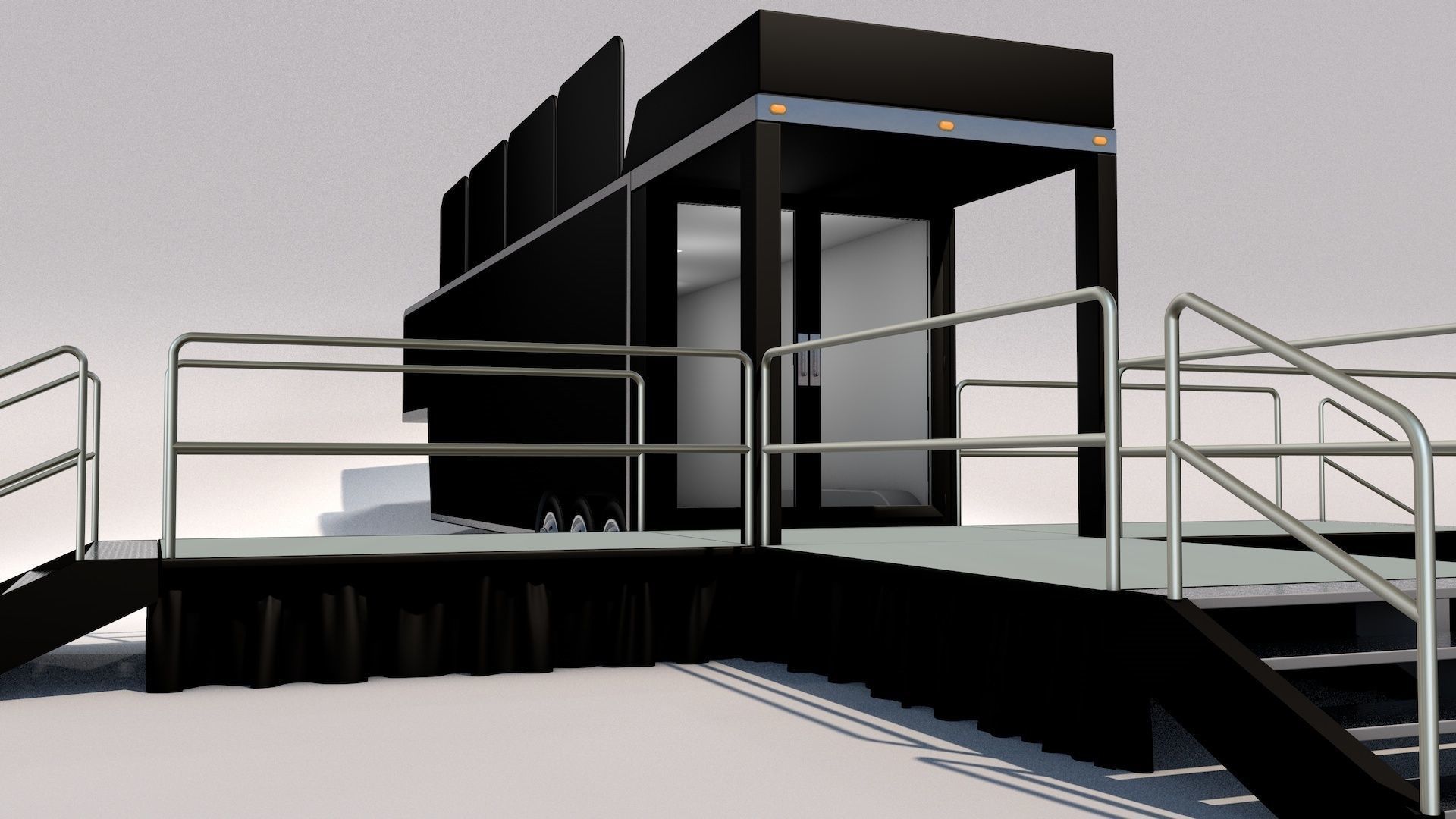 Mobile Event Trailer 3D model_1