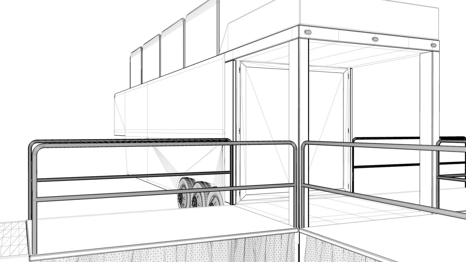 Mobile Event Trailer 3D model_11