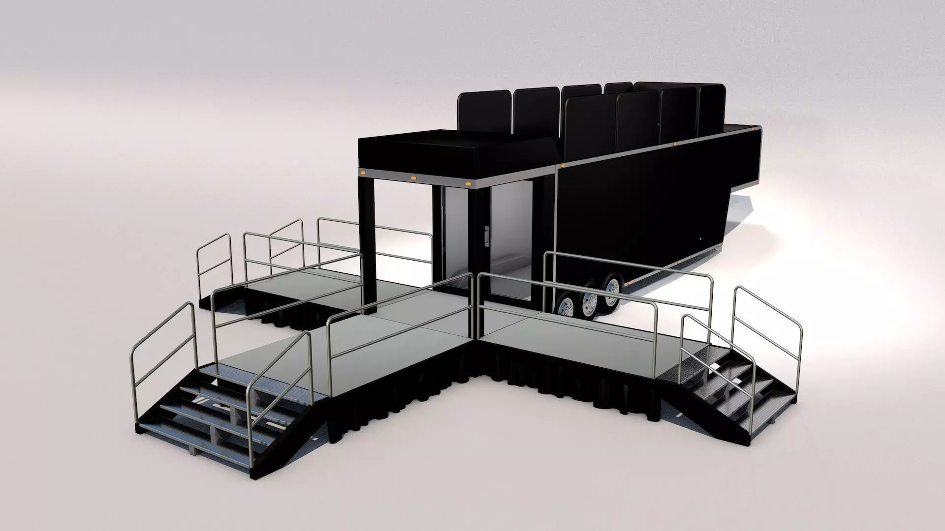 Mobile Event Trailer 3D model_0