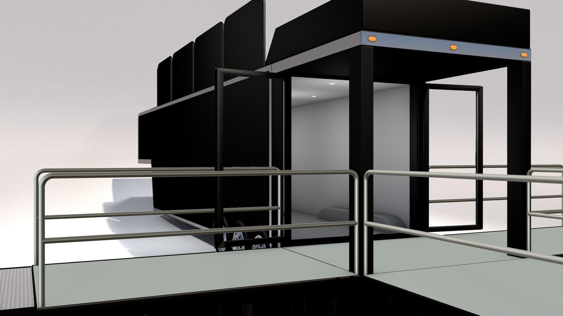 Mobile Event Trailer 3D model_4