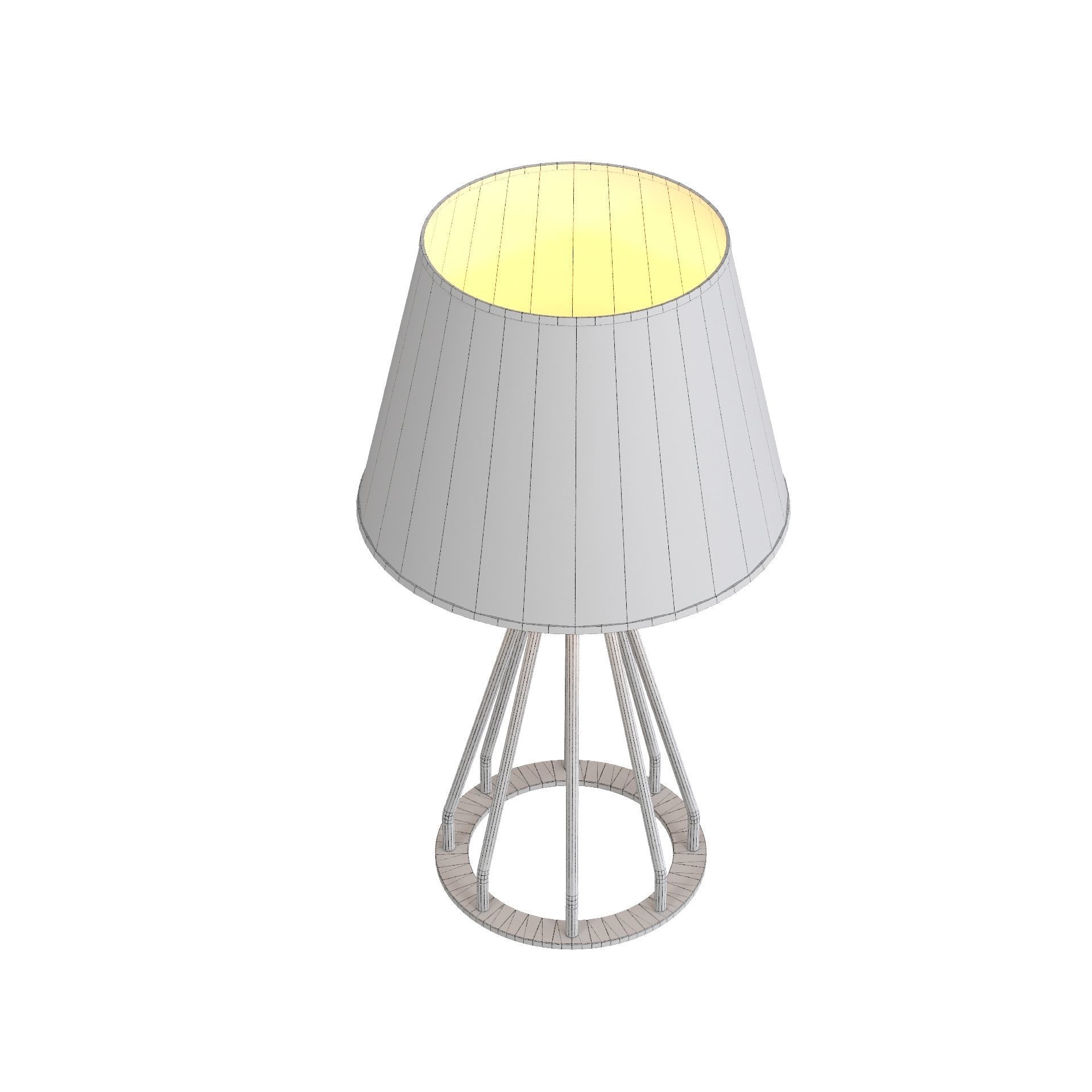 RG Lamp 9 Low-poly 3D model_3