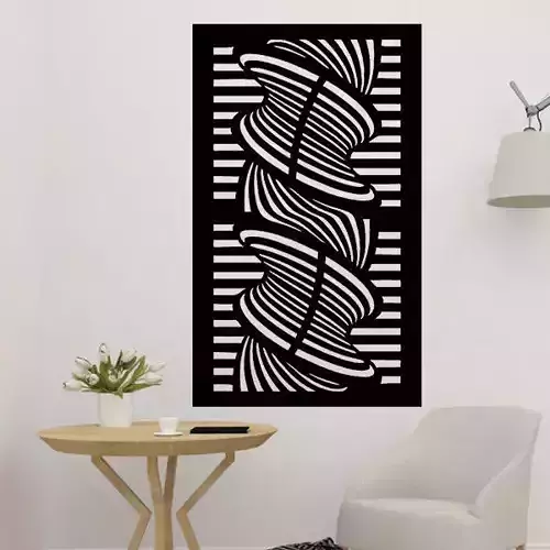 3D Swirl Wall Decor