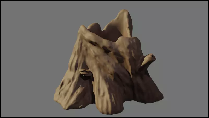 Tree Stump Plat Pot 3D print model