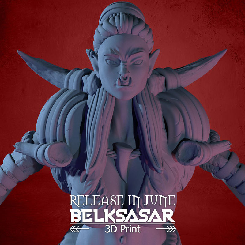 Vorka the Skull Crusher Normal and Nude 3D print model_28