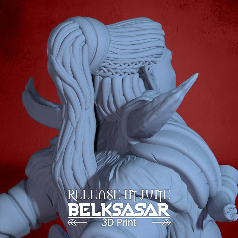 Vorka the Skull Crusher Normal and Nude 3D print model_31