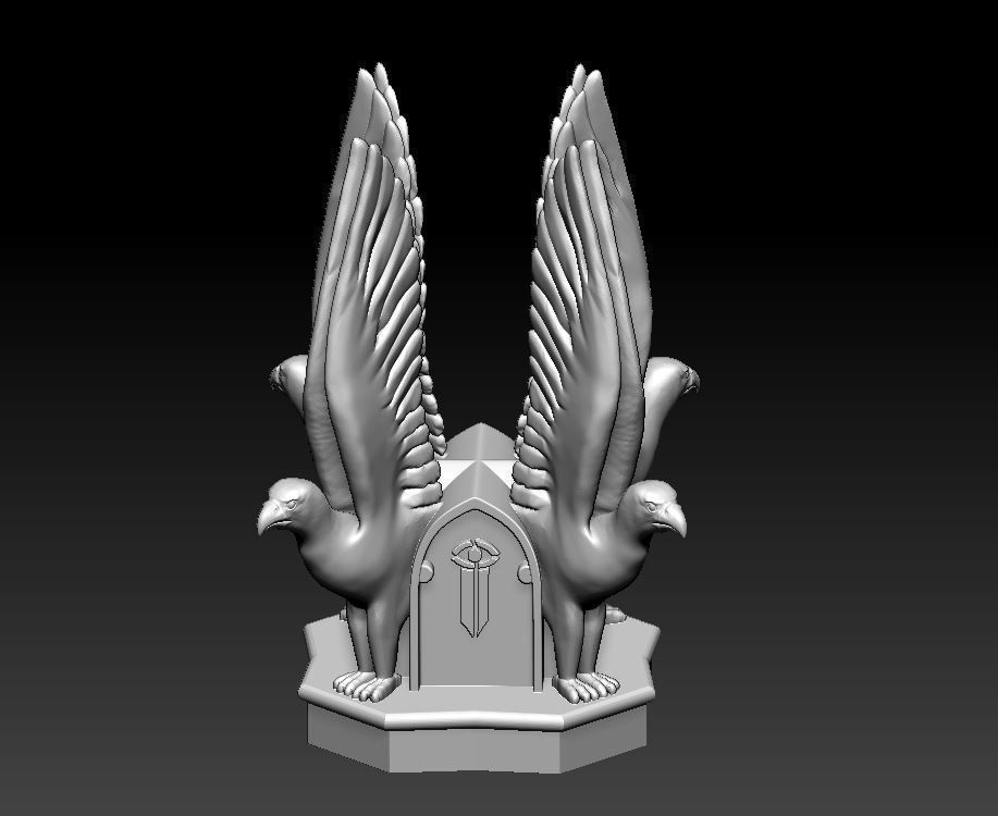Amon Hen Roof Sculpture 3D print model_8