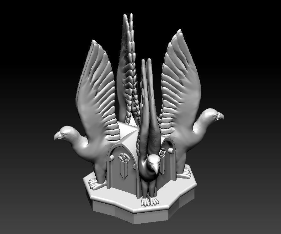 Amon Hen Roof Sculpture 3D print model_1