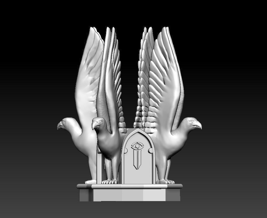 Amon Hen Roof Sculpture 3D print model_7