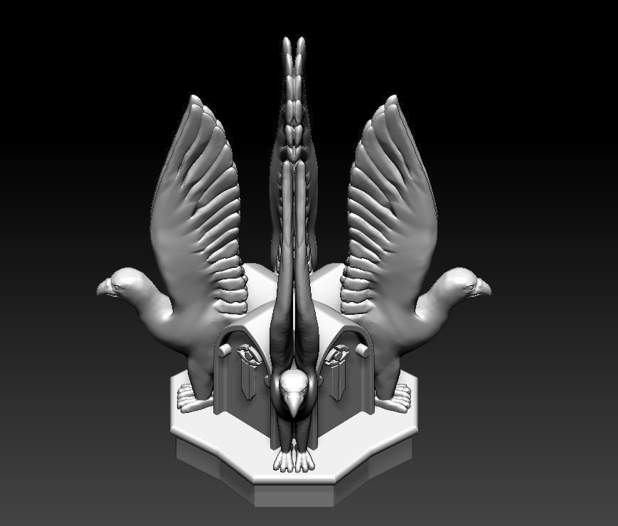 Amon Hen Roof Sculpture 3D print model_14