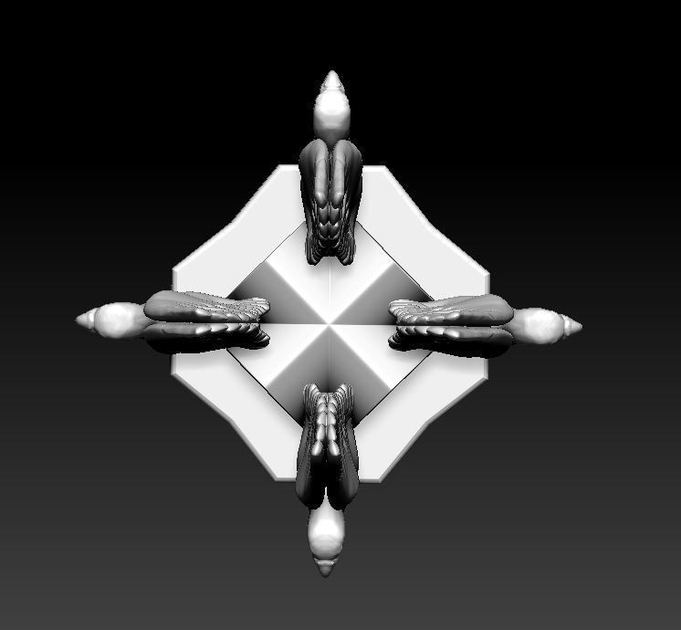 Amon Hen Roof Sculpture 3D print model_17