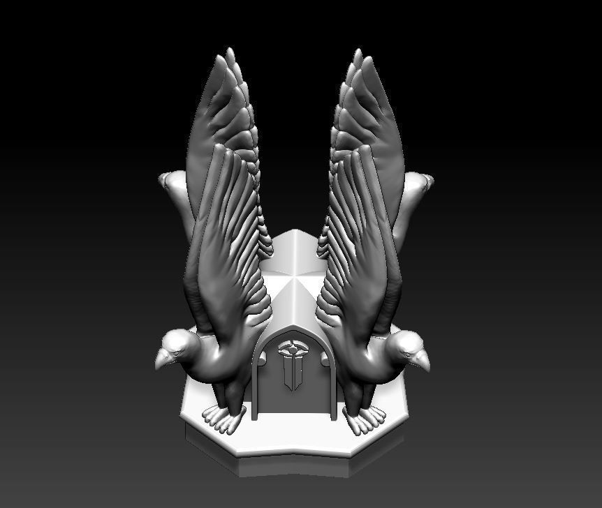 Amon Hen Roof Sculpture 3D print model_9