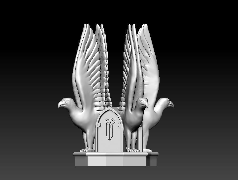 Amon Hen Roof Sculpture 3D print model_4