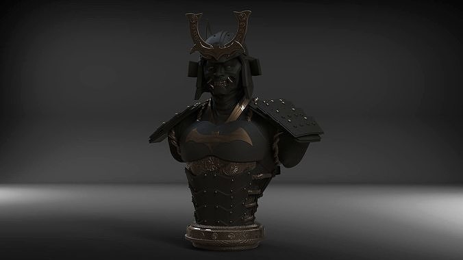 Batman Samurai Bust 3D print model