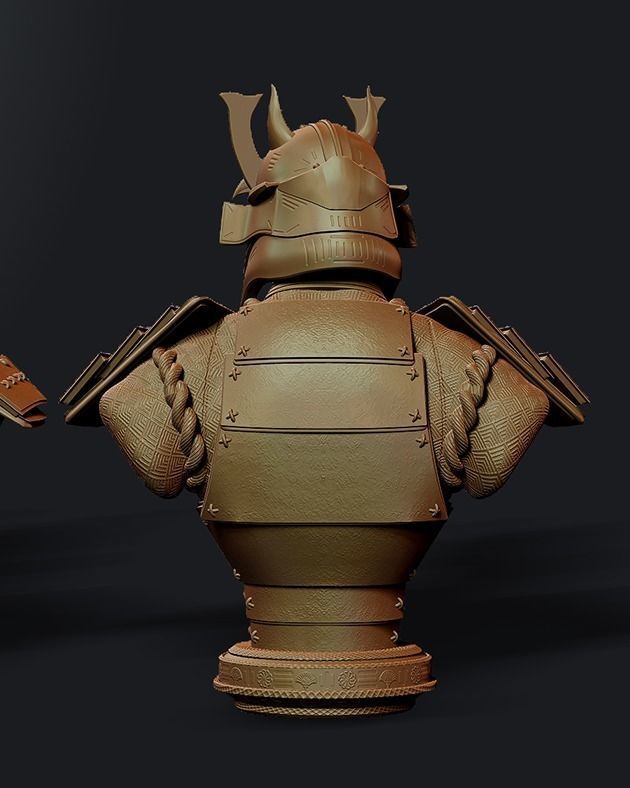 Batman Samurai Bust 3D print model_6