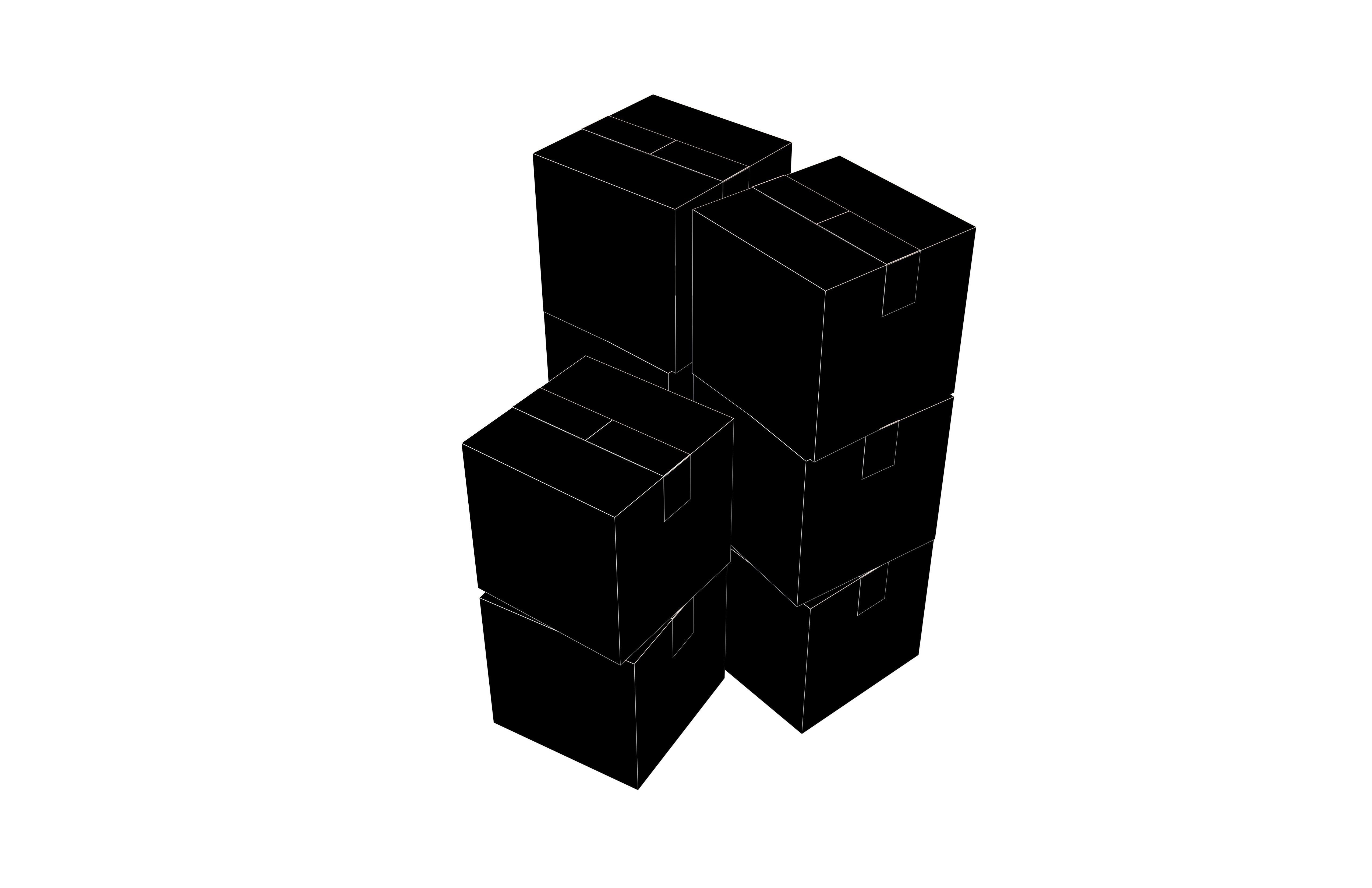 Cardboard Boxes v3 002 Low-poly 3D model_7
