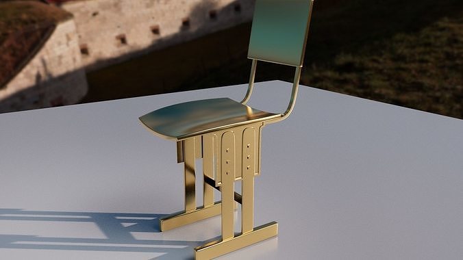 School chair Free 3D model