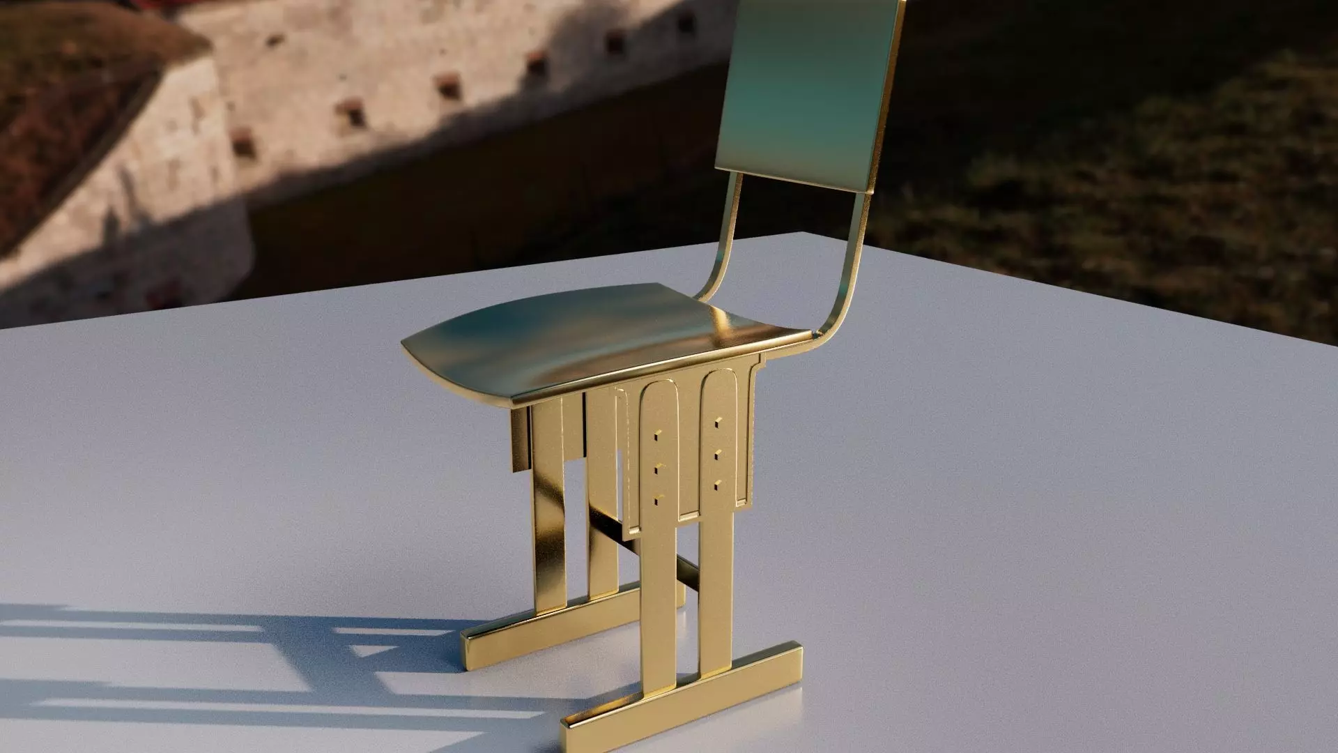 School chair Free 3D model