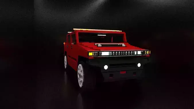 Hummer H2 Free low-poly 3D model