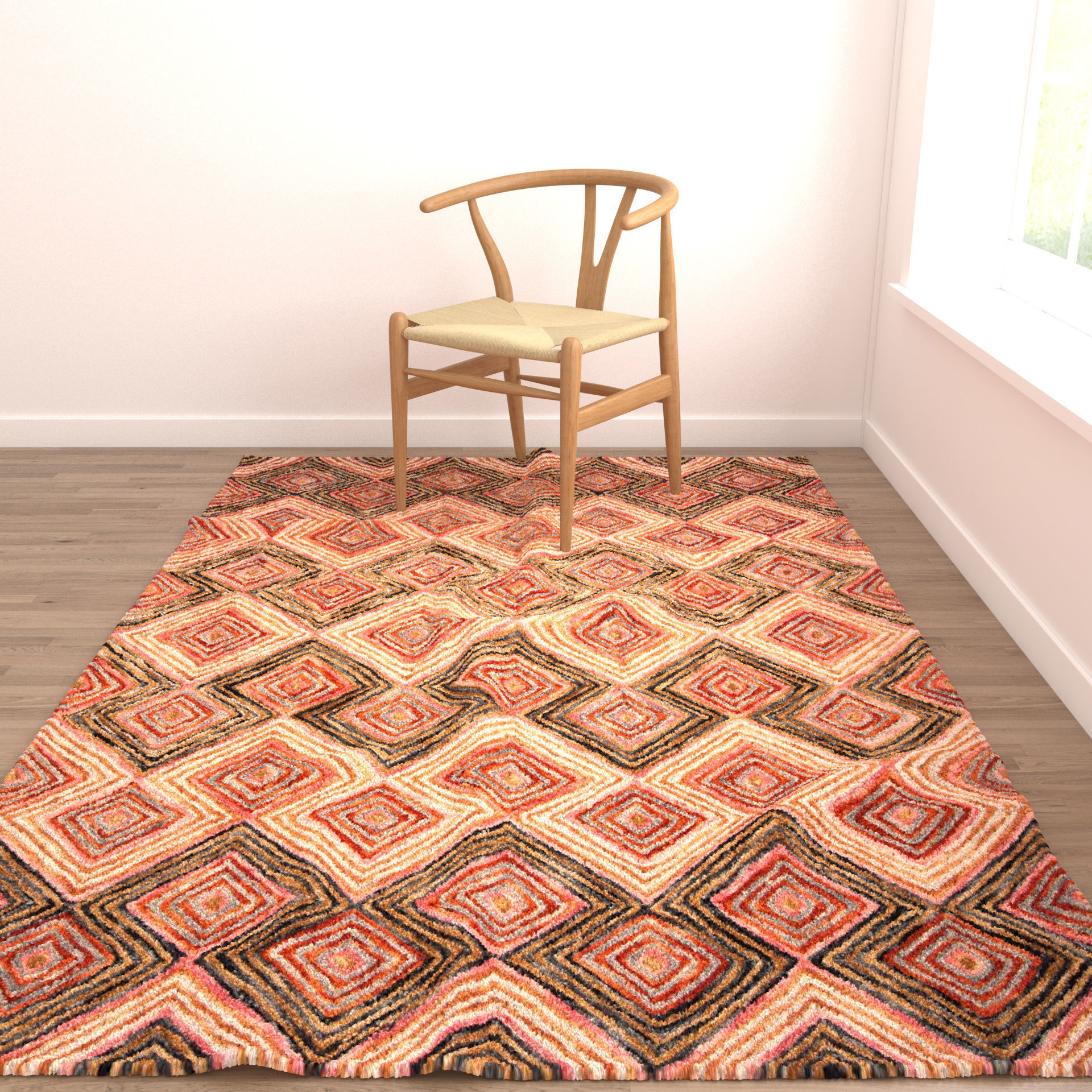 Rugs No 192 Low-poly 3D model_3