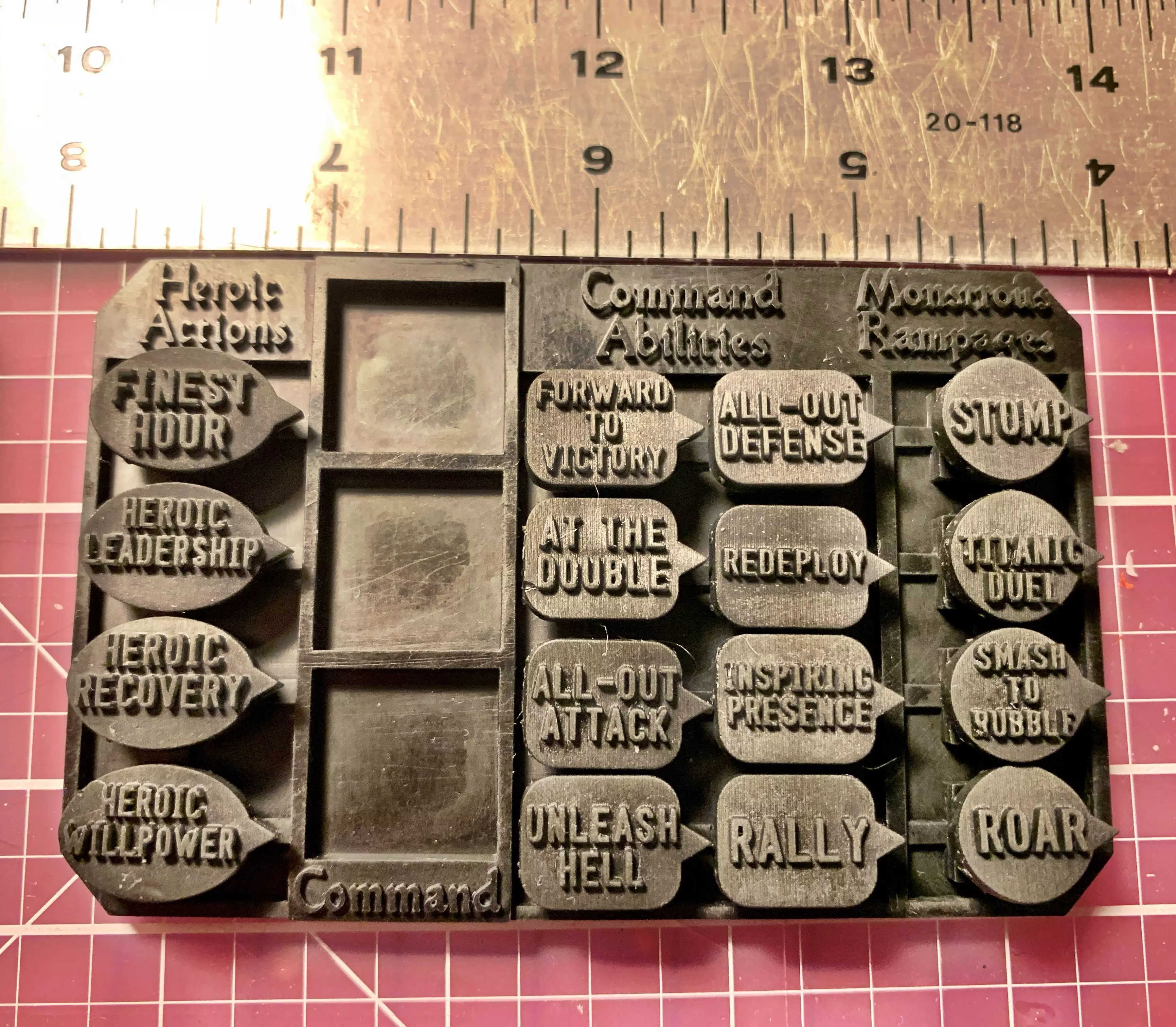 AoS Command Point Ability Heroic Action Rampage CP Tracker 3D print model_0