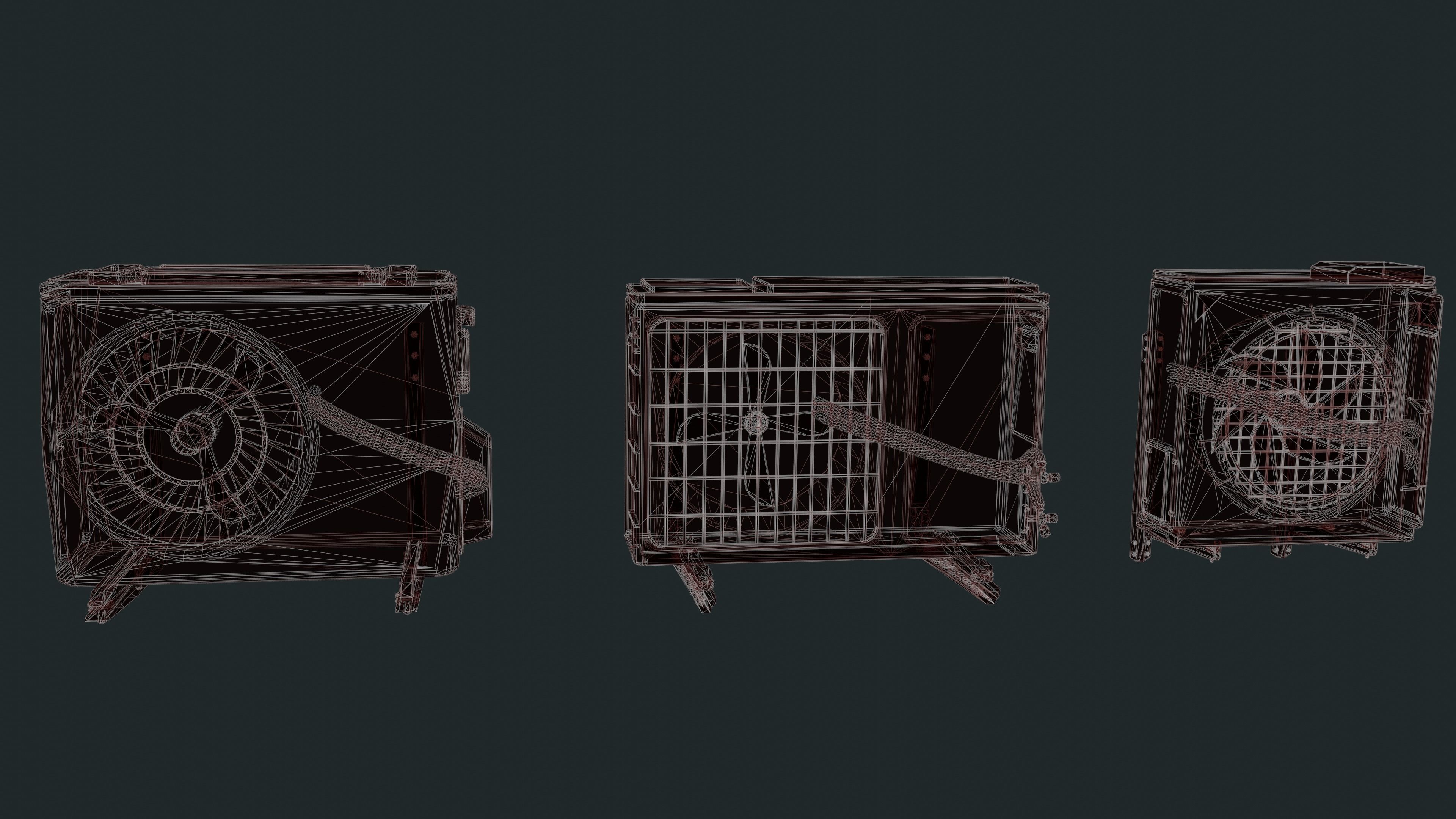 Exterior Air Conditioner Pack  Low-poly 3D model_22