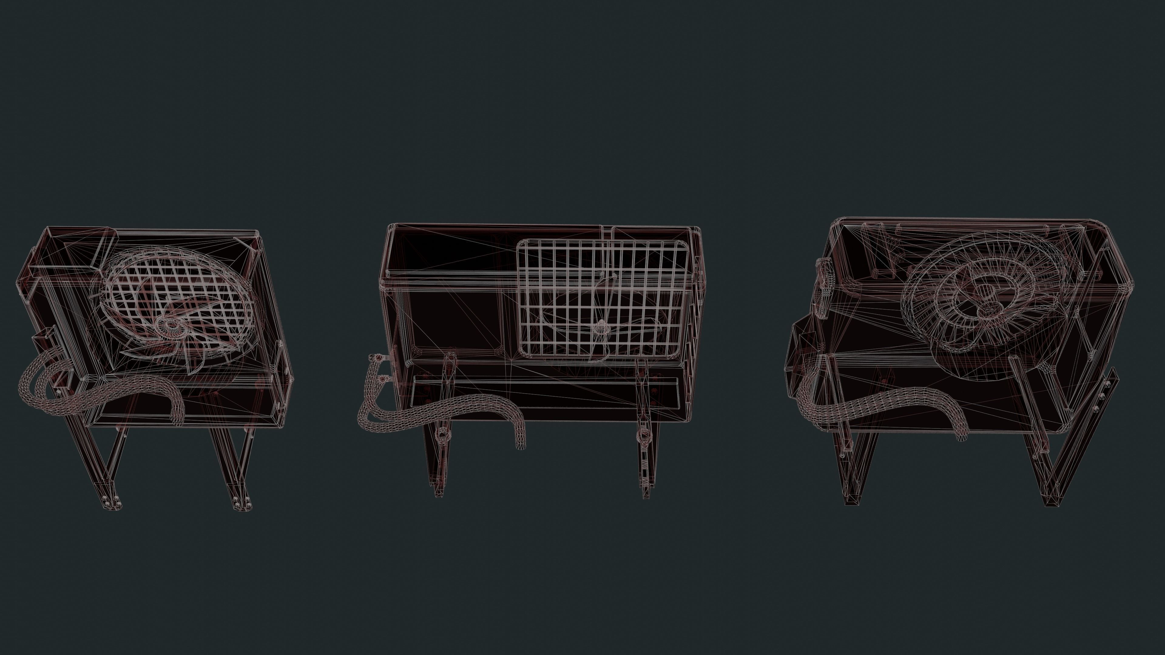 Exterior Air Conditioner Pack  Low-poly 3D model_24