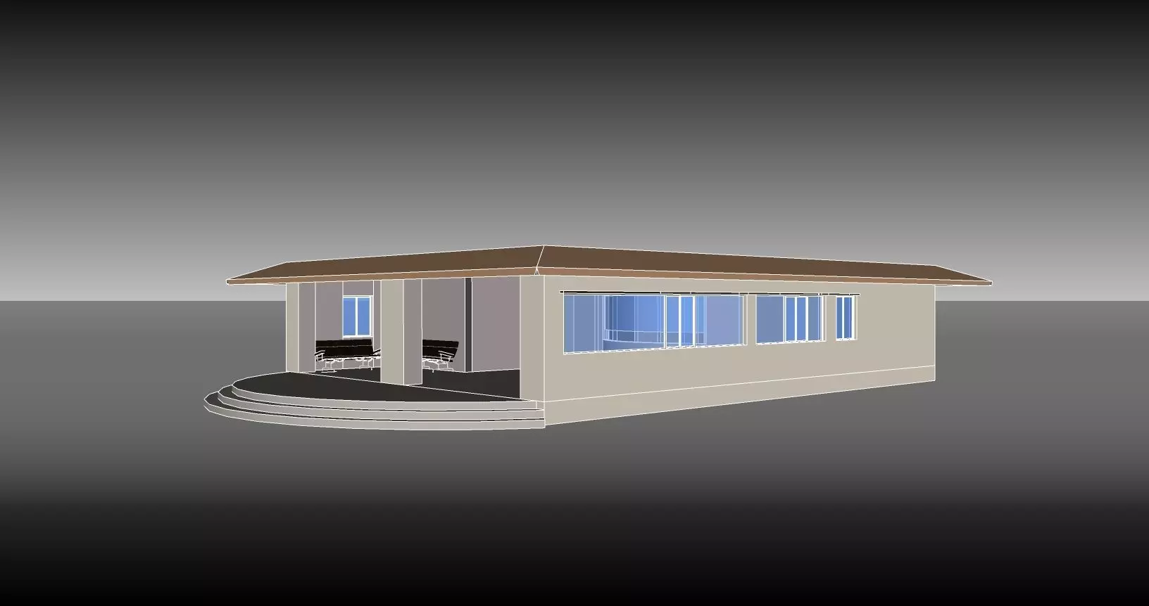 Admin Block 3D model_0