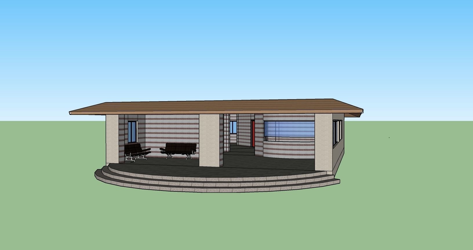 Admin Block 3D model_1