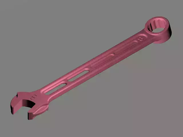 8mm M5 Combination wrenches Light-weight Shape of JIS standard 3D print model