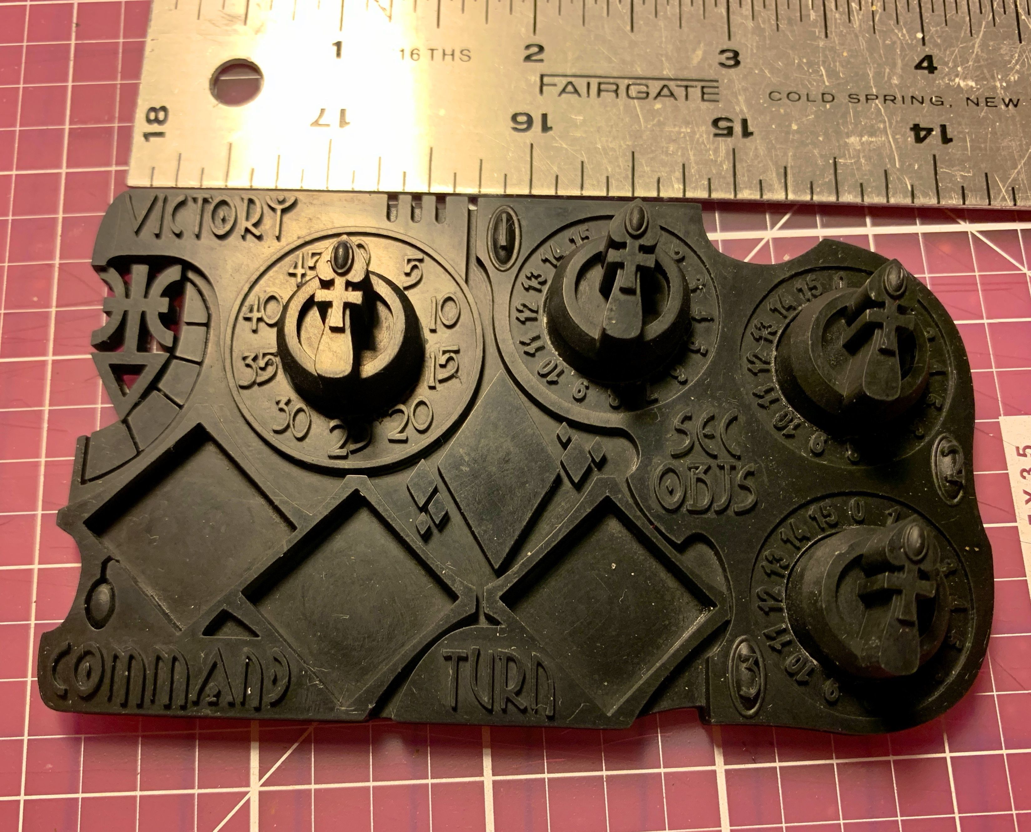 Space Elf Jesters Command Objective and Game Turn Tracker 3D print model_1