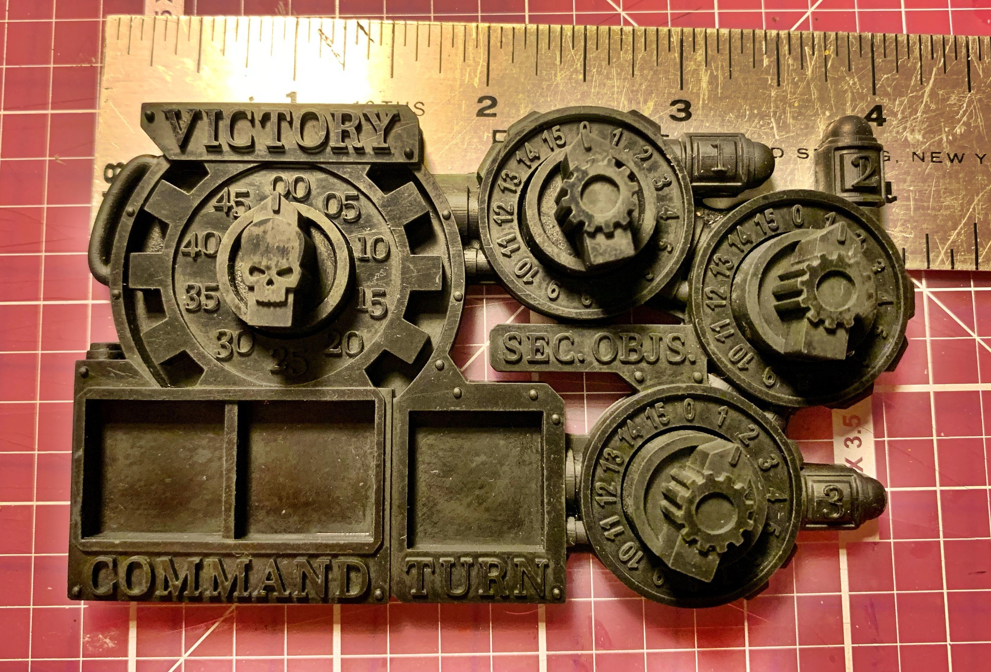 Adepts of Mars Machine God Cult Victory Point and Game Tracker 3D print model_1