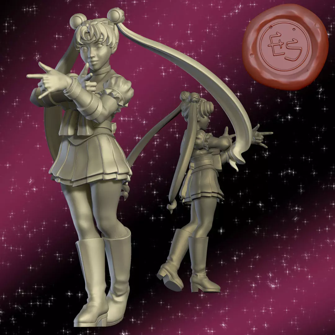 Sailor Moon Usagi Tsukino 3D Print Miniature 3D print model