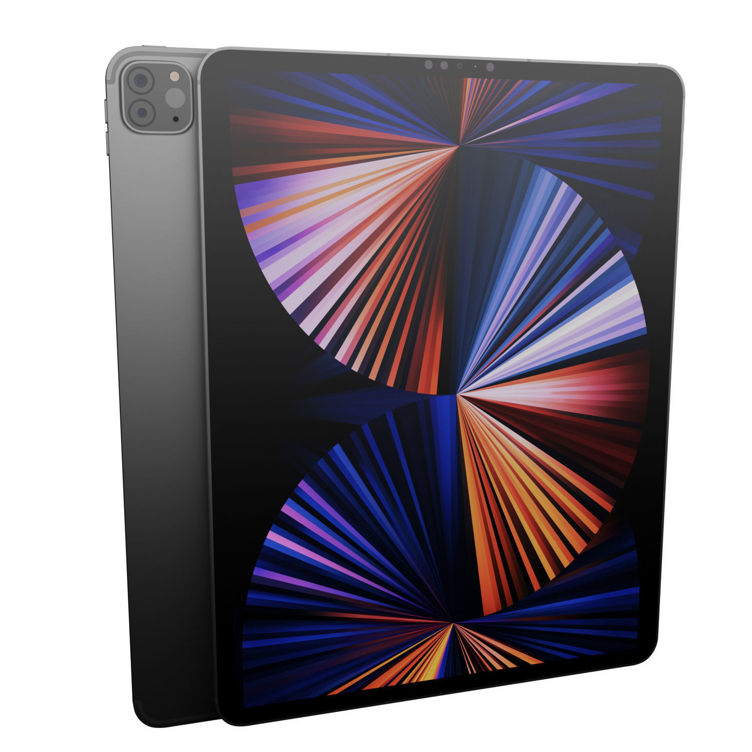 Apple iPad Pro 12-9-inch Wifi Cellular 2021 Silver 3D model_5