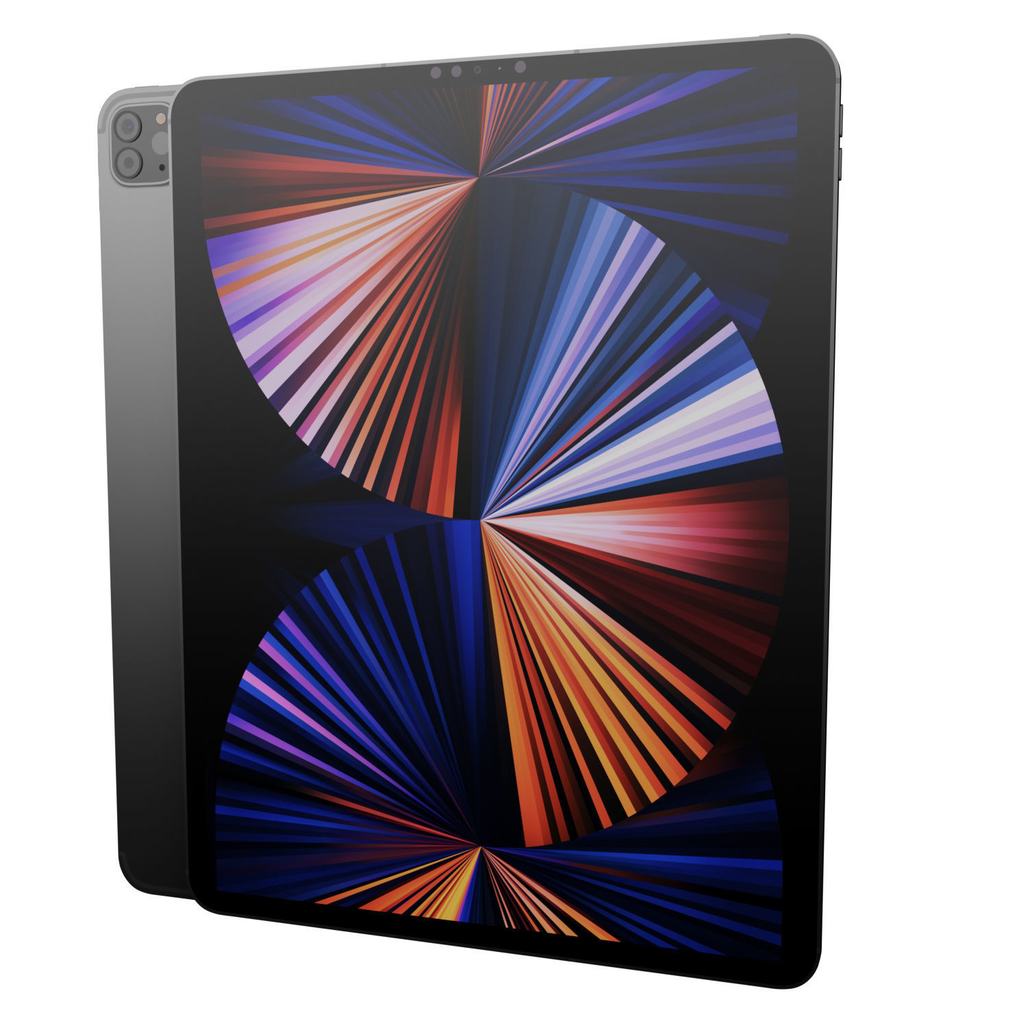 Apple iPad Pro 12-9-inch Wifi Cellular 2021 Silver 3D model_4