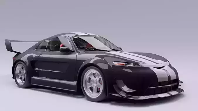 Generic car 06 model in Blender 3D