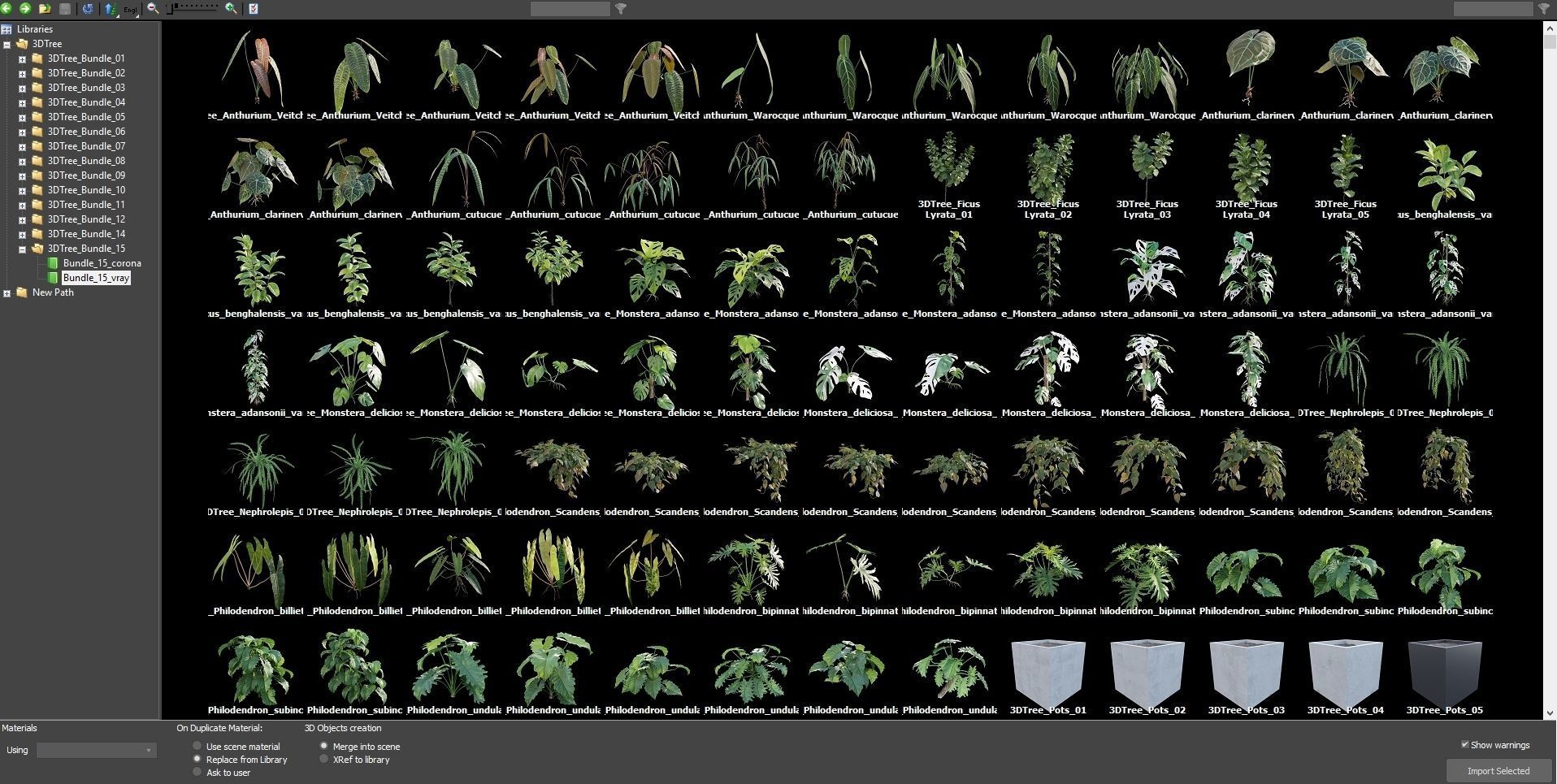 Bundle-15-Interior Plants 3D model_51