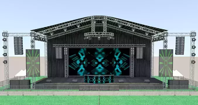 Concert Stage 3D model 3D model