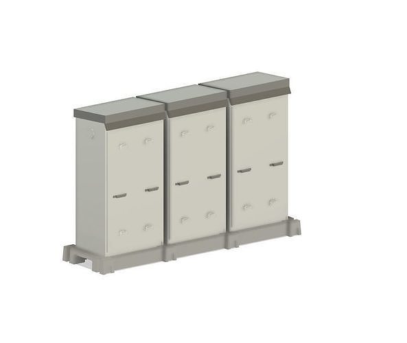 Model Railway Lineside Cabinets Modern 2 3D print model