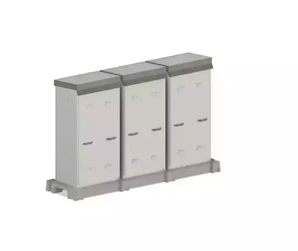 Model Railway Lineside Cabinets Modern 2 3D print model