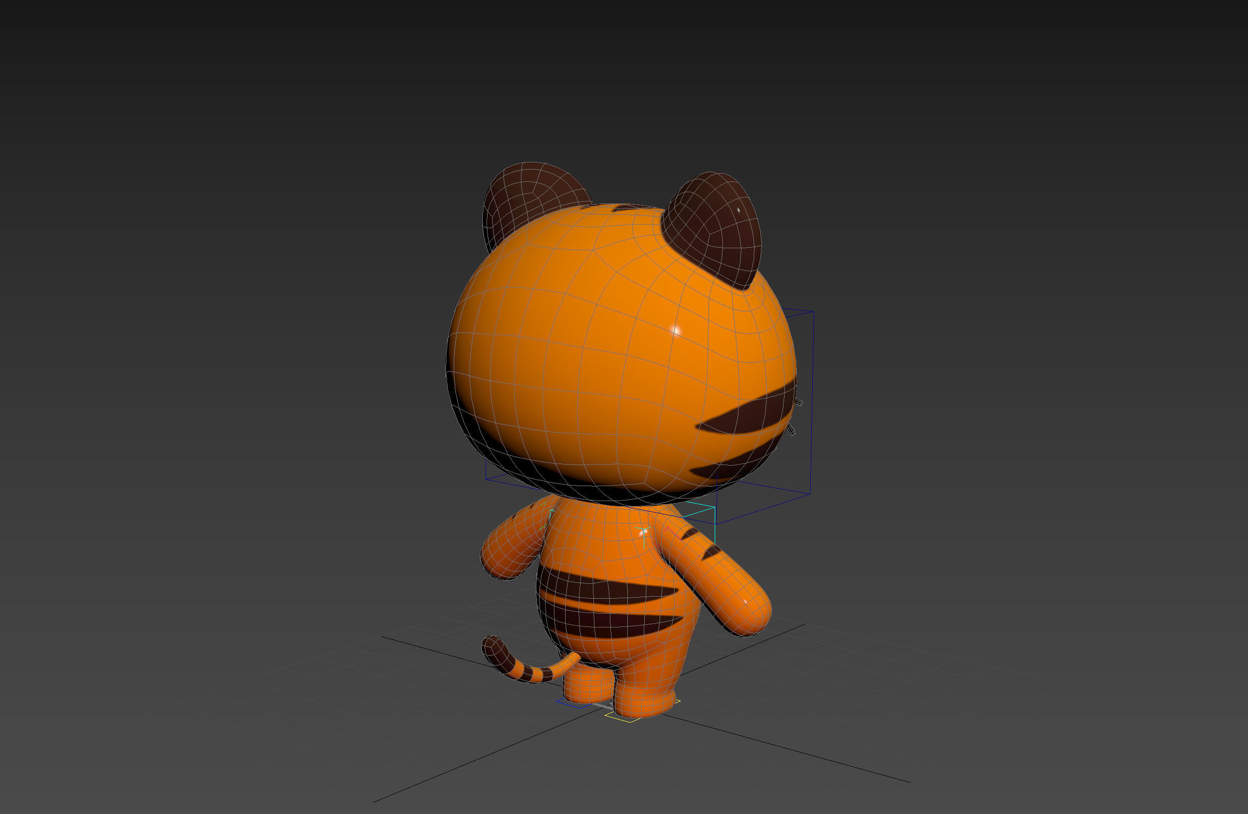 Character128 Rigged Tiger 3D model_15