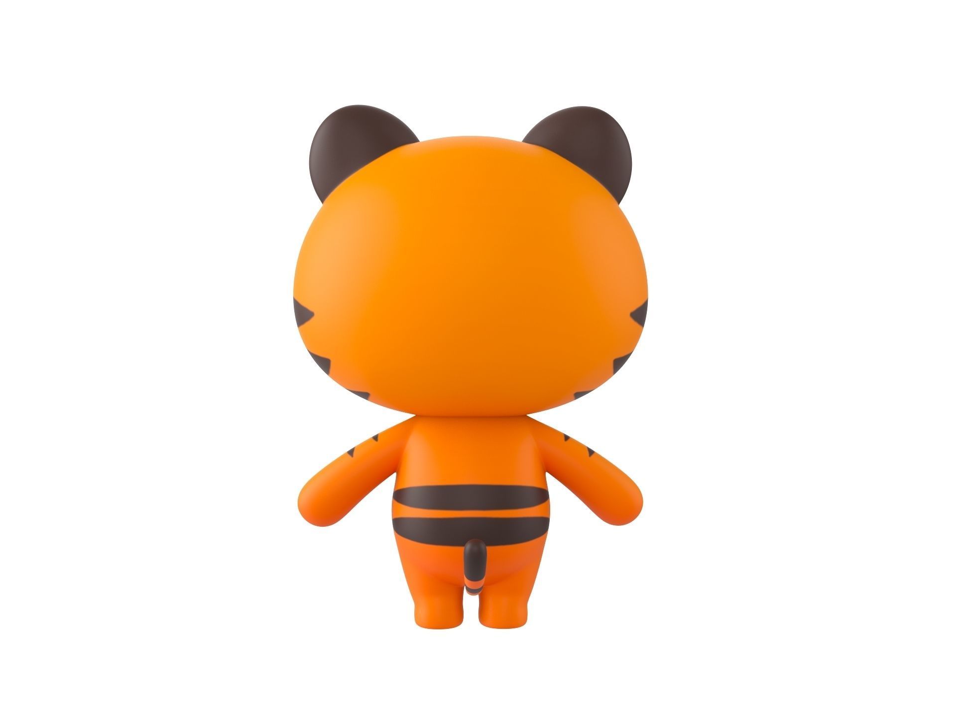 Character128 Rigged Tiger 3D model_5