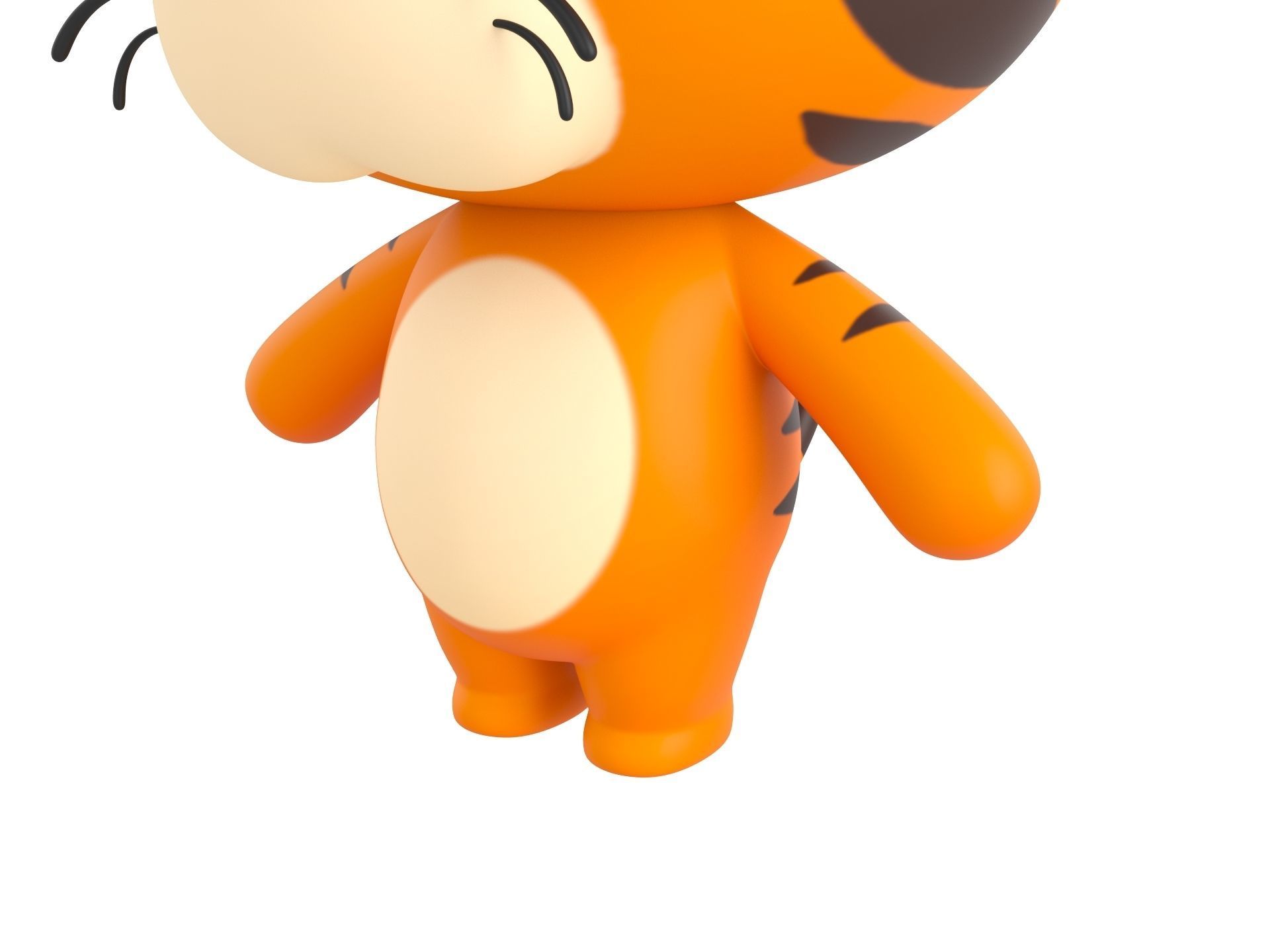 Character128 Rigged Tiger 3D model_7