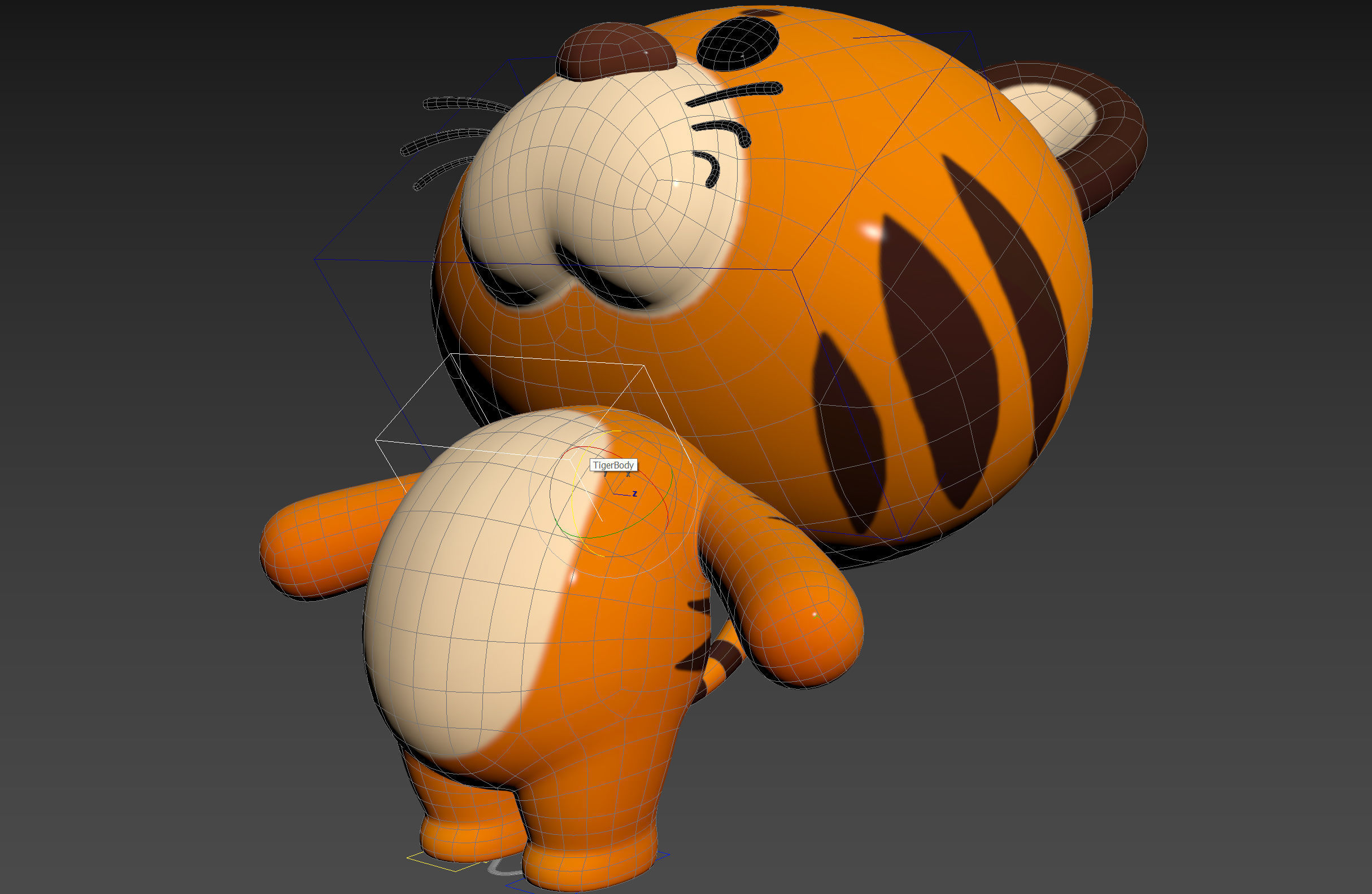 Character128 Rigged Tiger 3D model_19