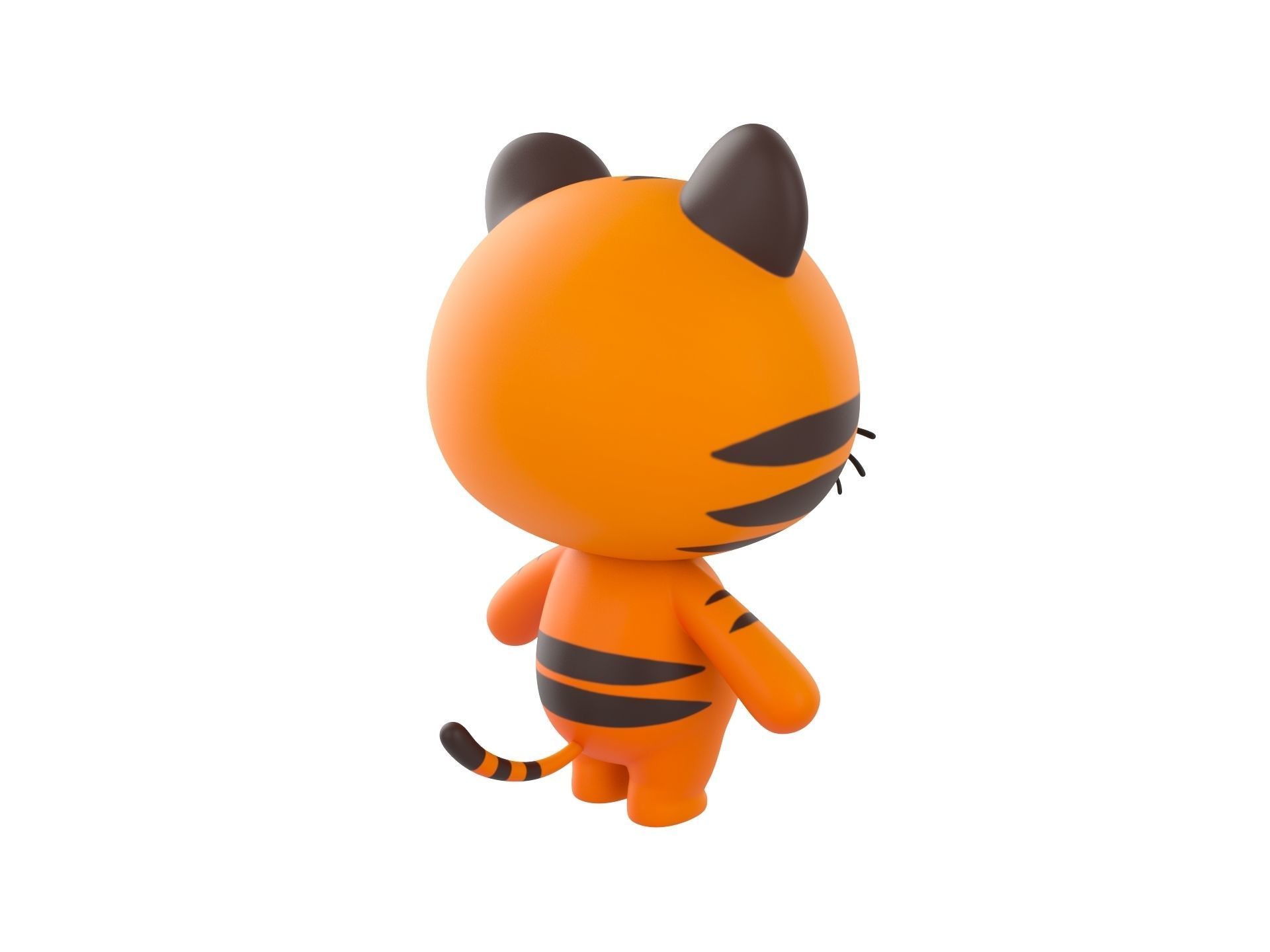 Character128 Rigged Tiger 3D model_4